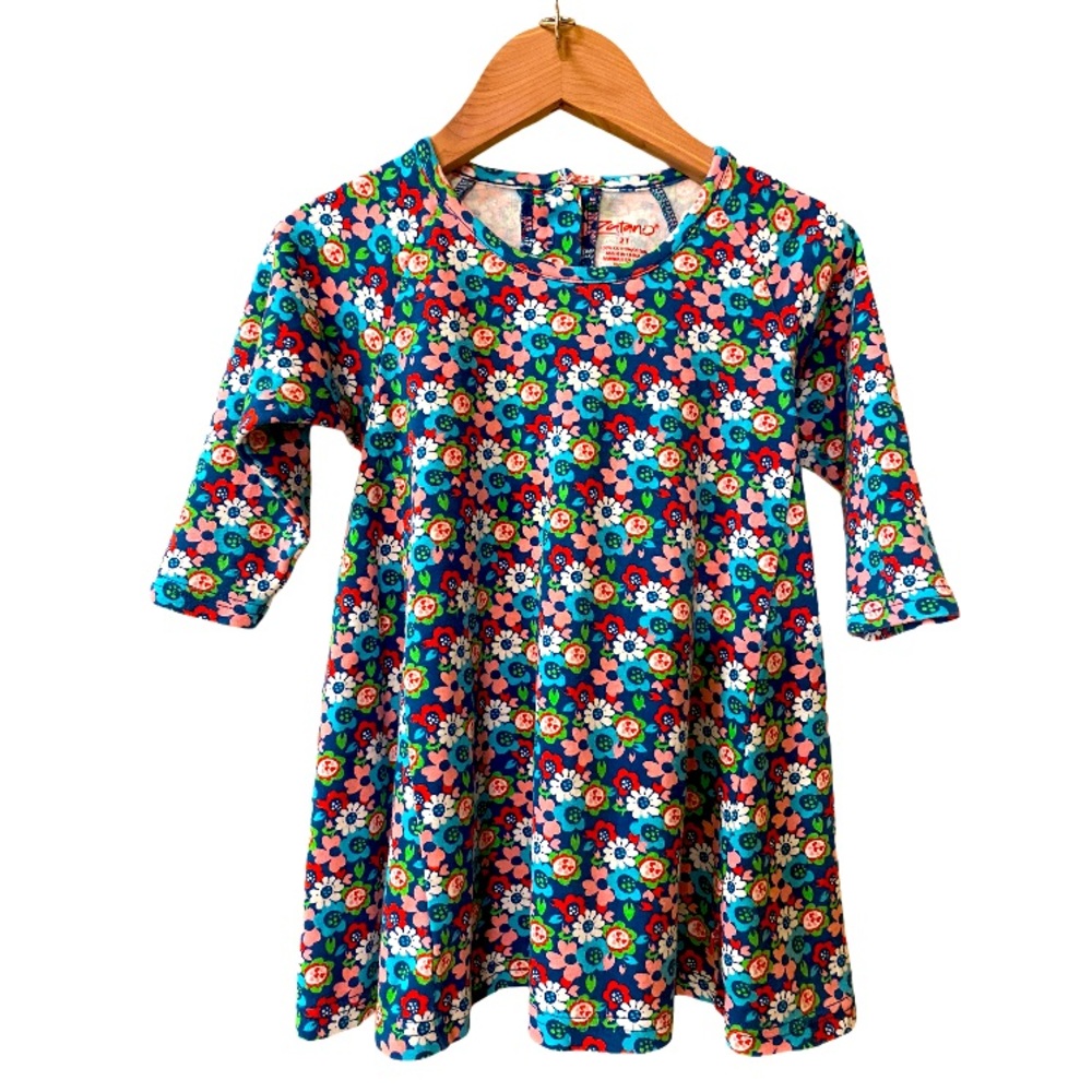 Zutano Organic Cotton Long Sleeve Trapeze Dress 2T